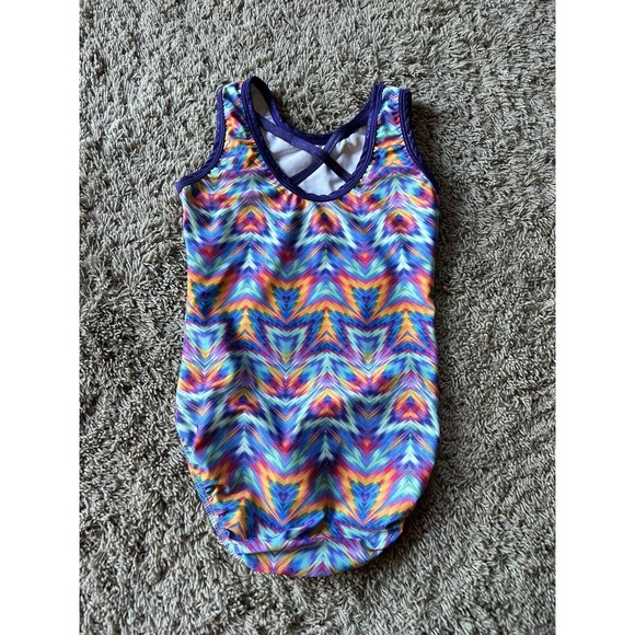 Snowflake Gymnastics Leotard Adult XS AXS (10/12 Girls) Competition SHIMMER Q23 - Picture 3 of 8